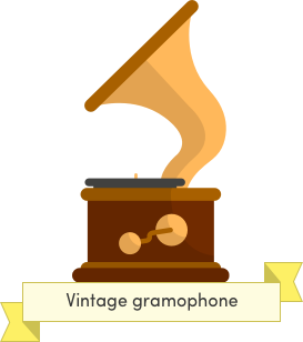 Vintage gramophone